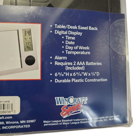 MLB Toronto Blue Jays Vintage Logo Team Desk Clock - Picture 4 of 4